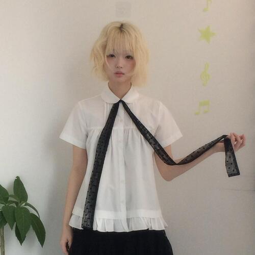 (3 C ᵒ l o🅡) 쉬폰 도트 스카프