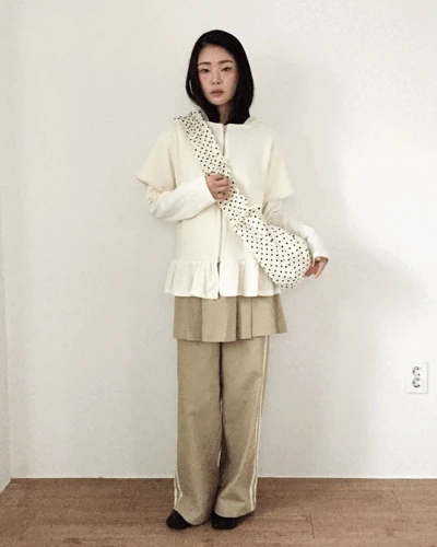 플리츠 레이어드 팬츠 (2color)