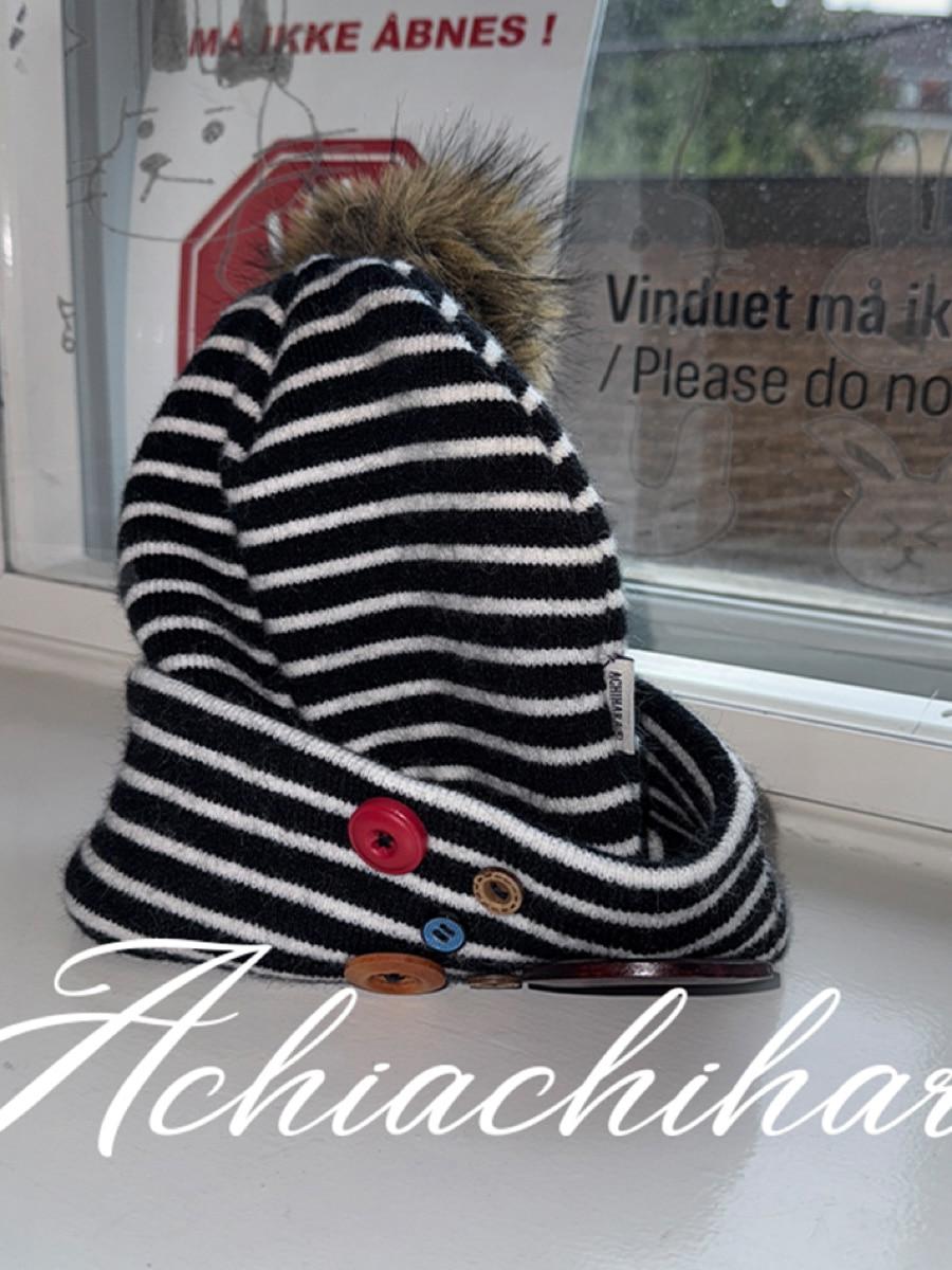 Achihara Button Monster Beanie