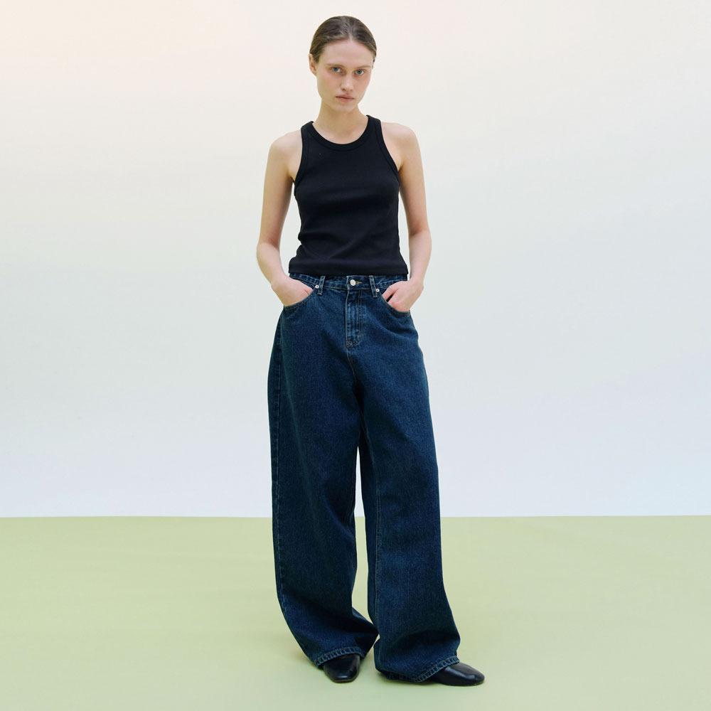 [단독~3.16]데님 와이드 팬츠