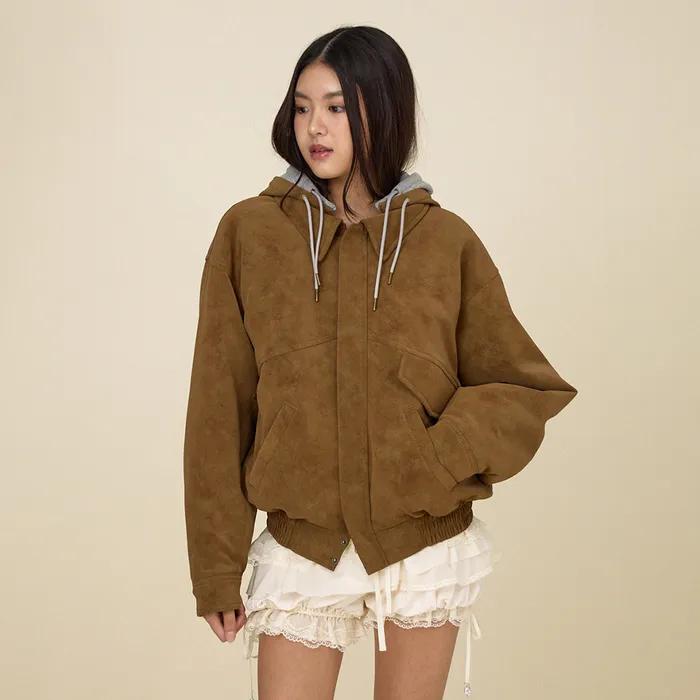 URBAN SUEDE JUMPER (BROWN)