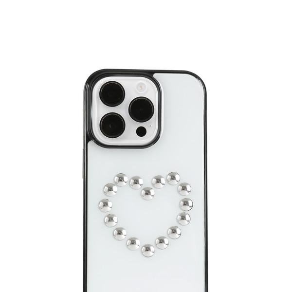 HEART STUD (WHITE)