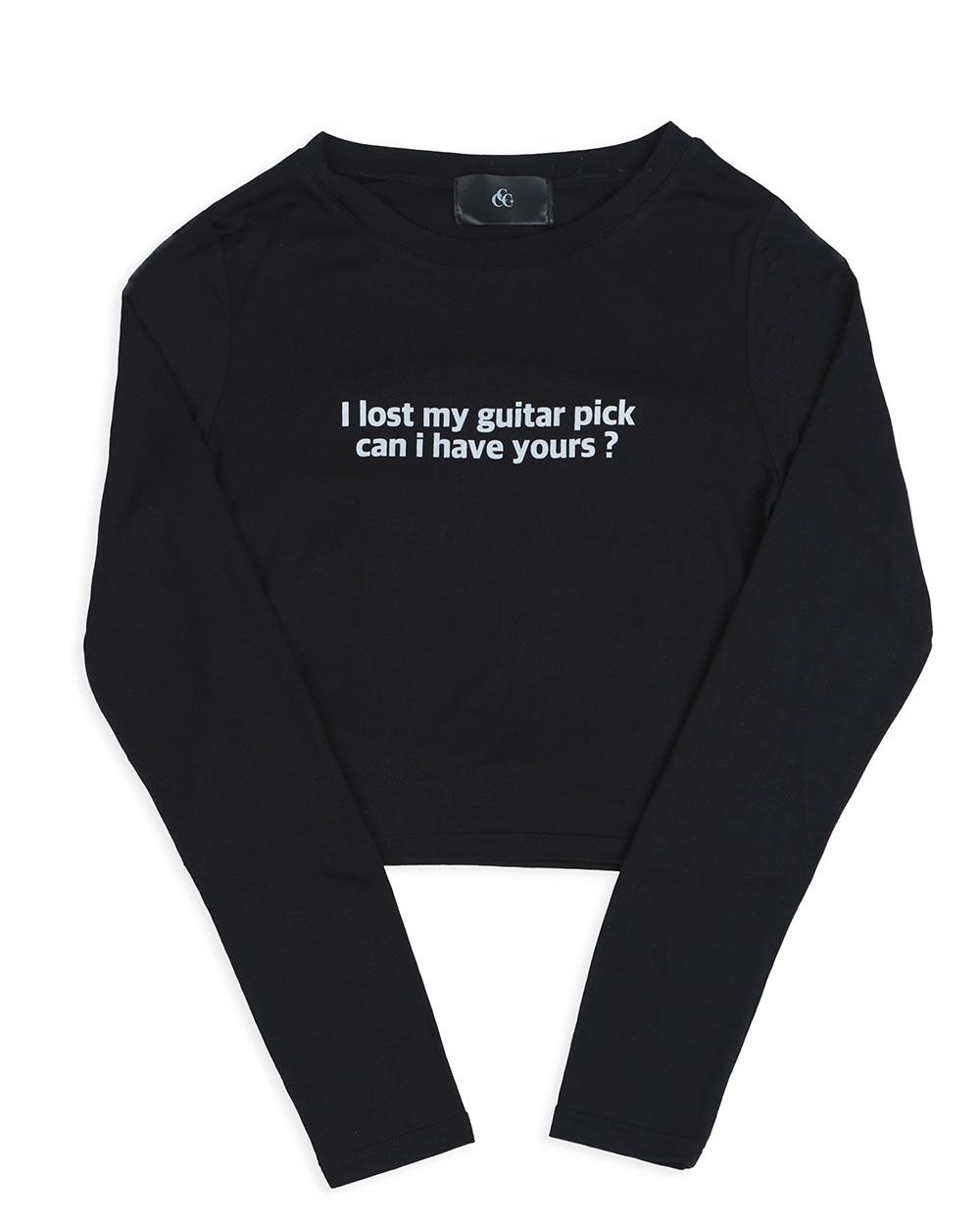 Guitar pick t - shirt ( black )
