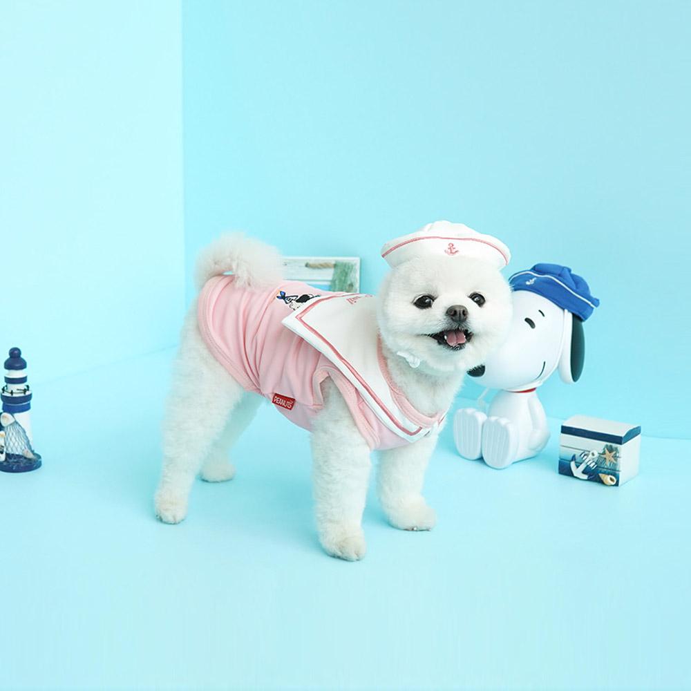 강아지옷 피너츠 마린쿨 티셔츠 모자 풀세트