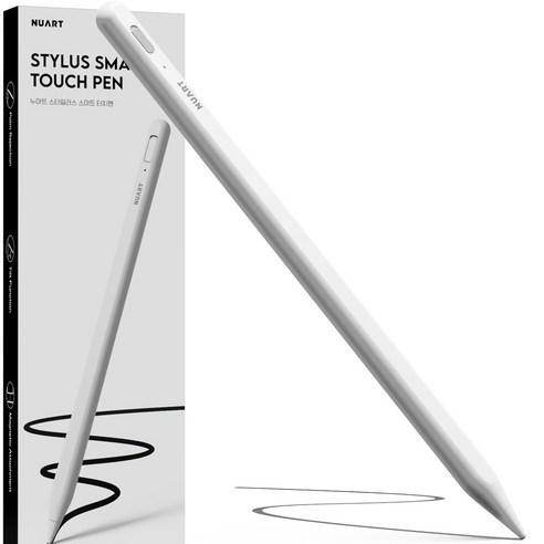 누아트 아이패드 호환 스타일러스 블루투스형 스마트 터치펜, 화이트, 1개