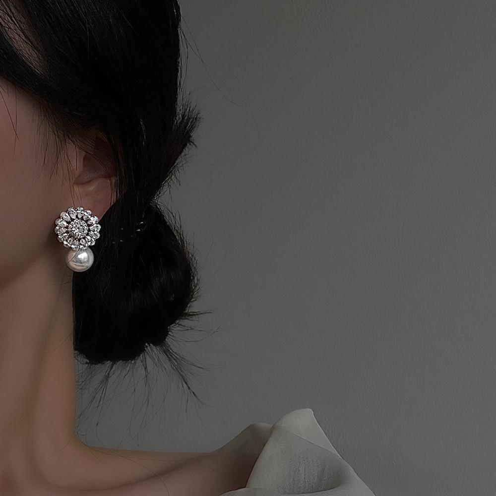 [쏘네] 델피늄 펄 귀걸이, Delphinium Pearl Earrings