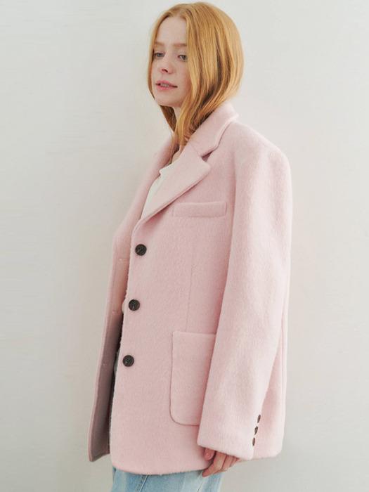 Suri alpaca Overfit Blazer_Pink