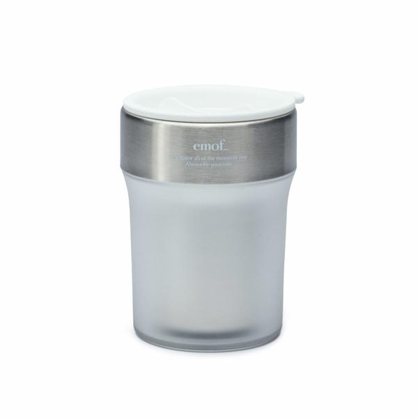 PURE WHITE STAINLESS STEEL TUMBLER 400ml