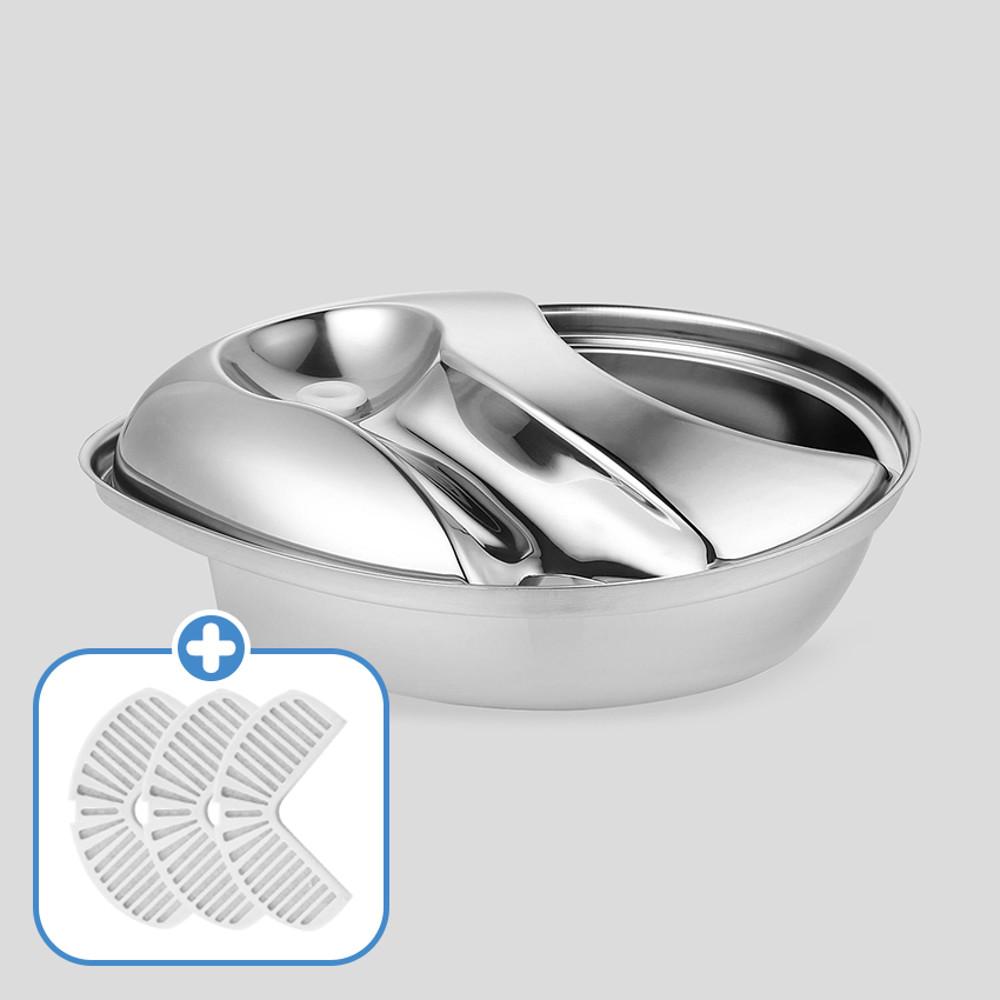 파이오니아 레인드랍 스테인레스 빅정수기 2.8L 강아지 고양이 정수기