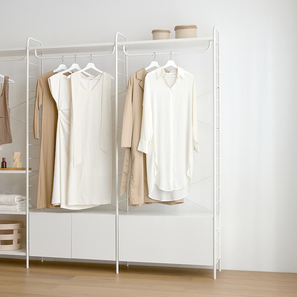 콰트로 에어 시스템 800 5단 드레스룸 행거 (1단 서랍)