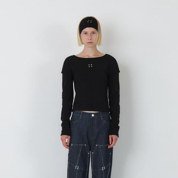 SIGNATURE RAW CUT DOUBLE KNEE DENIM PANTS (INDIGO)