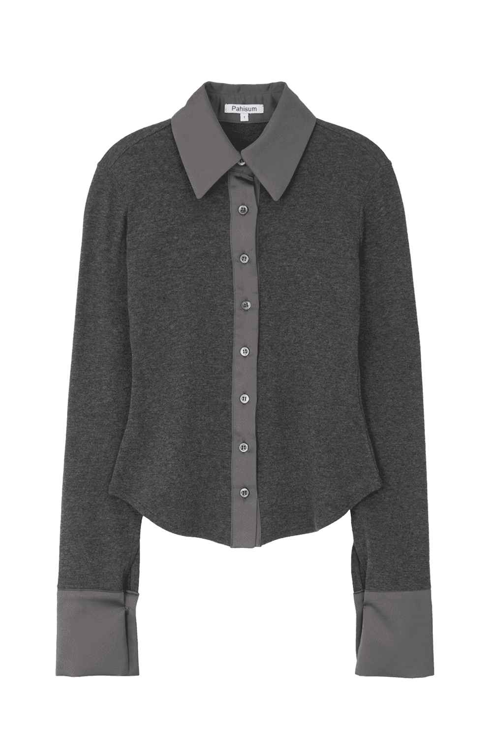 SOFT FITTED SHIRT_CHARCOAL