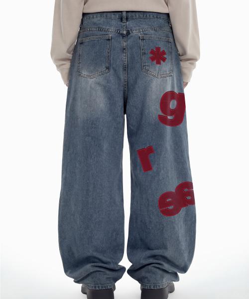 [UNISEX]GRAE-S SPOT 와이드 커브드 진_3color