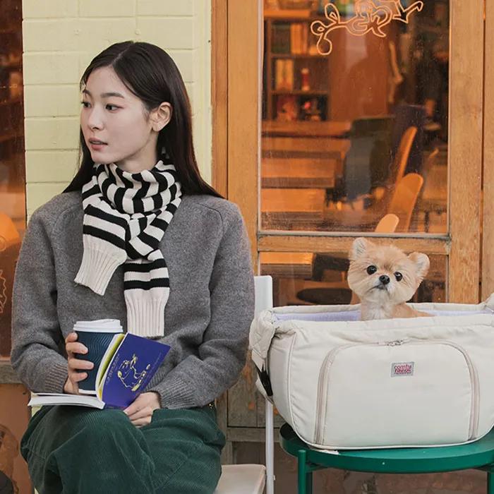 컴피라비올리 시티백 - 베이지