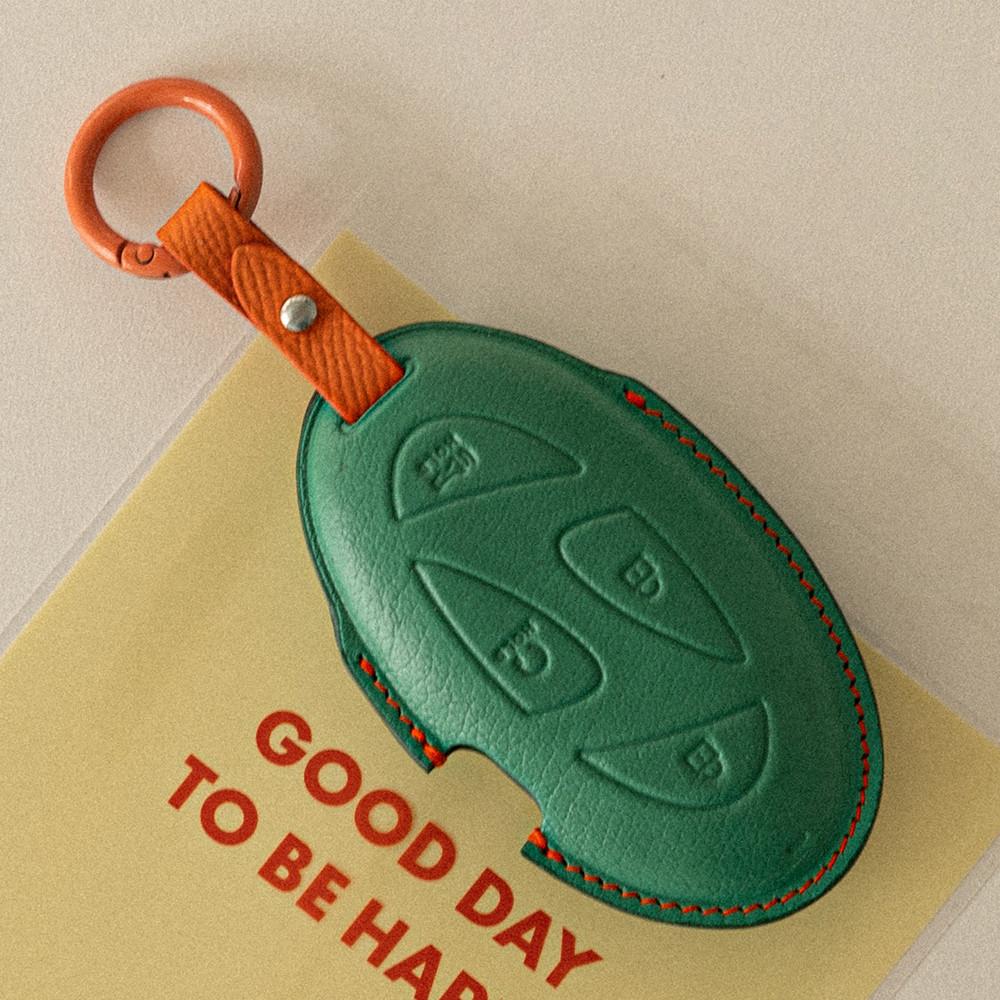 현대 조약돌 키케이스 키홀더 가죽 키커버