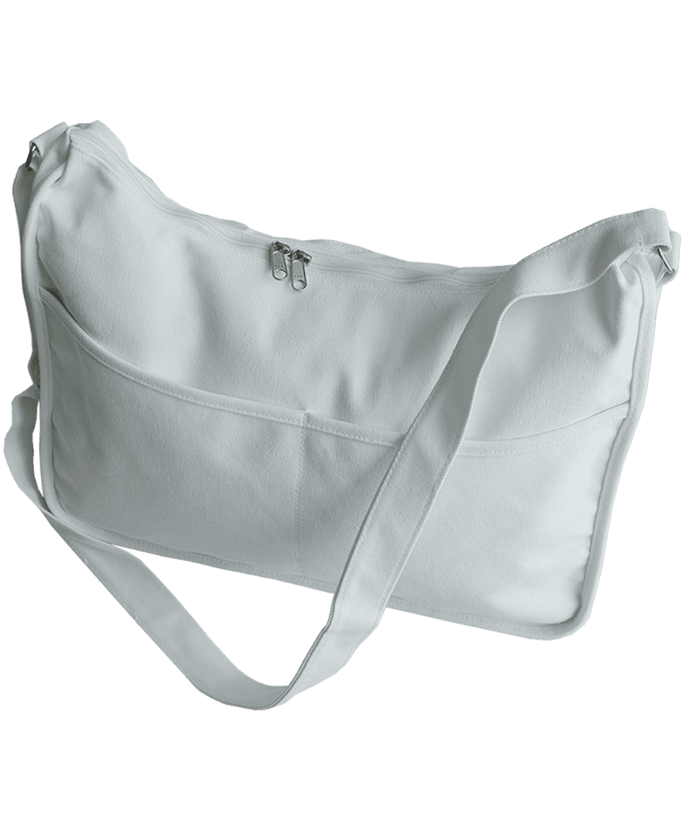 U trapezium bag [white]