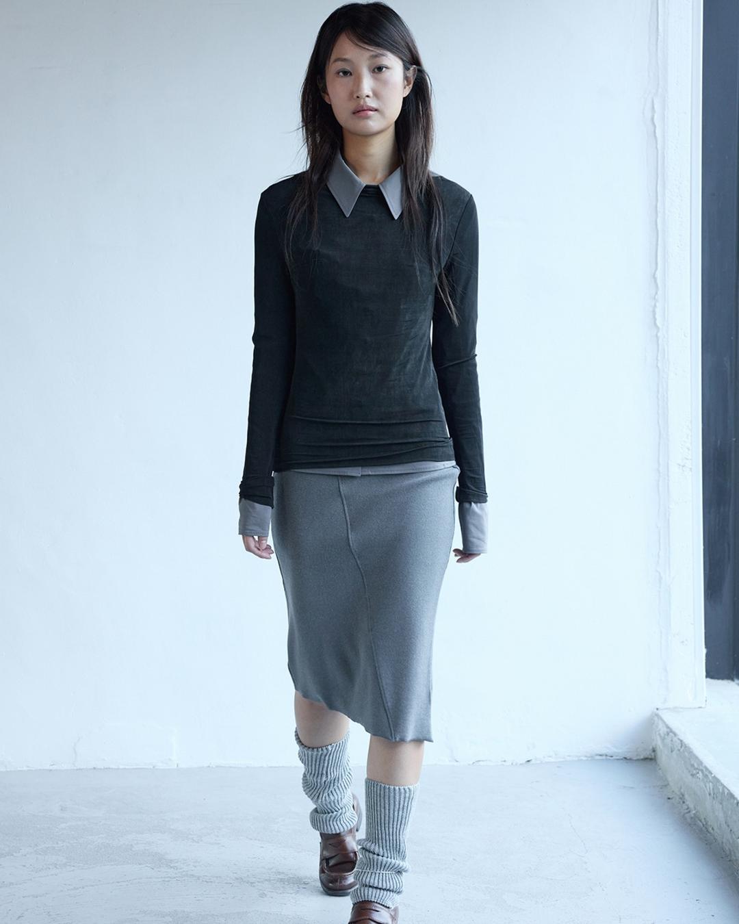 Mid rib skirt - Graphite