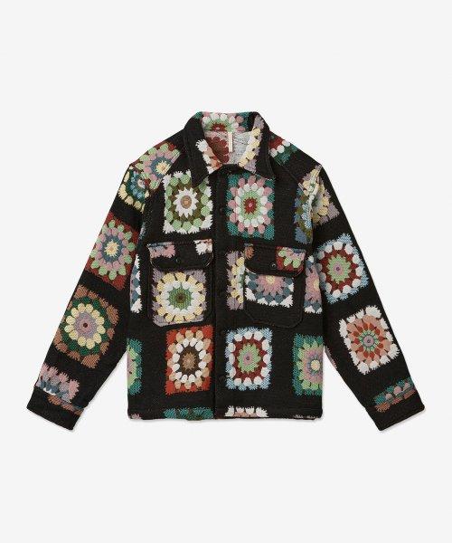 남성 플로라 CPO 셔츠 - 블랙 플로럴 / 4082999