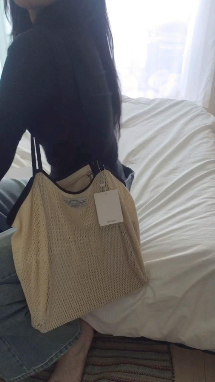 Mer Mesh Eco Bag Ivory - cotton [06월 19일 예약배송 순차출고]