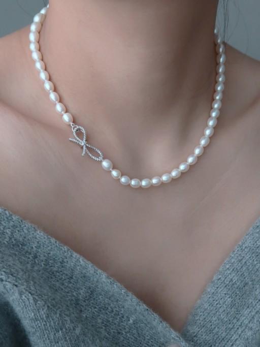 [925실버]AAA급 마이 페어 레이디 진주목걸이