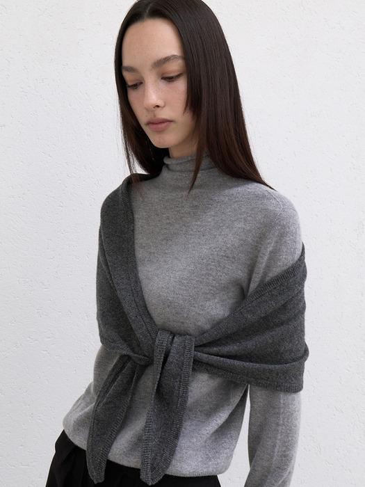 LT728 100% WOOL KNIT SCARF SHAWL (3 COLOR)