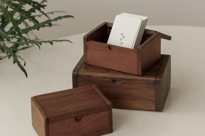 우드원목 미니 주얼리함 악세사리 반지 빈티지 보관함 보석함