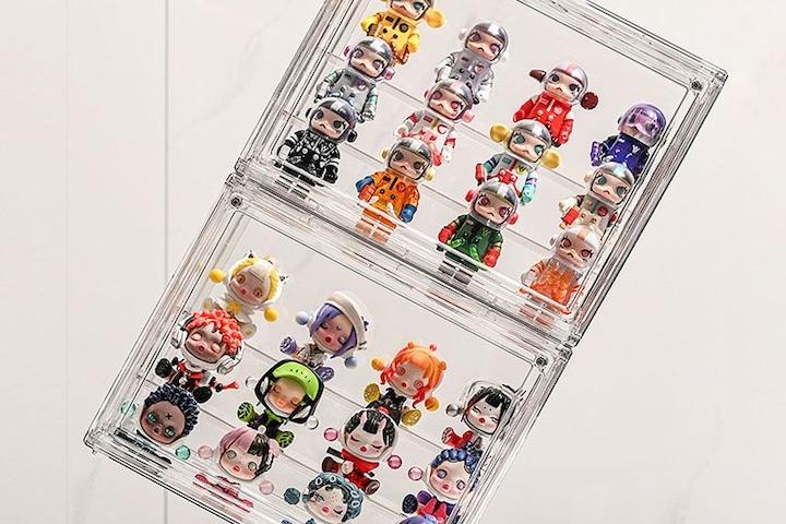 분리형 아크릴 쇼케이스 피규어 가방 신발 키덜트 진열장 슈즈케이스 수납함 투명 장식장