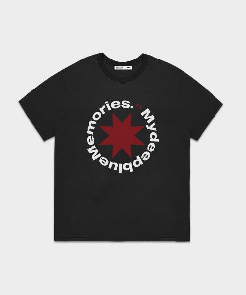 Mm FRONT ROUND T-SHIRTS (BLACK)