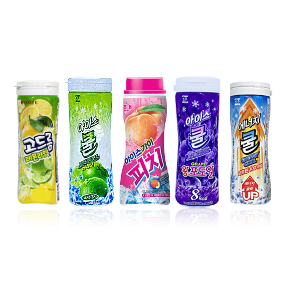 얼음 세트(아이스쿨왕포도알 에너지쿨 아이스가이피치 아이스쿨모히토 고드름레몬라임 각3개)