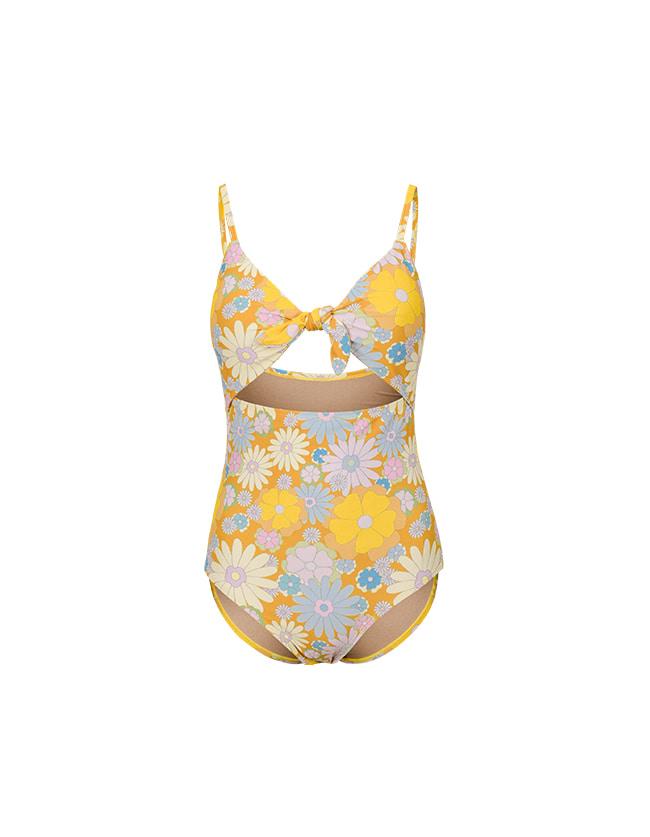 23 Daisy One Piece - Orange / Flower