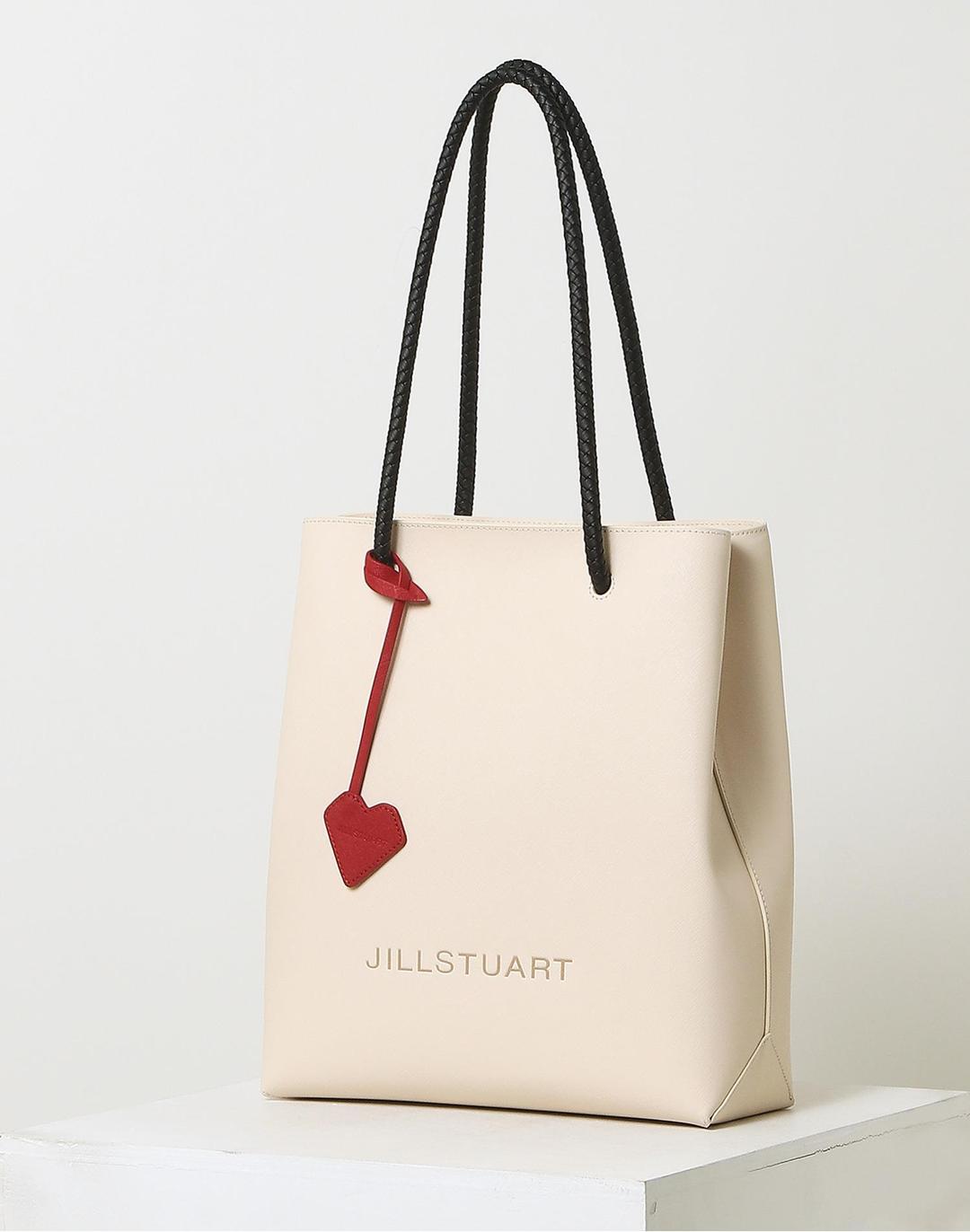 [페이퍼백][15인치 노트북 수납 가능] 아이보리 로고배색 소가죽 가로형 쇼퍼백