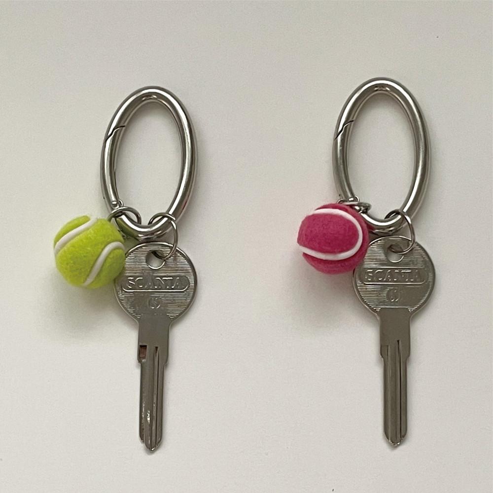 테니스공 스포츠 키링 카라비너 세트