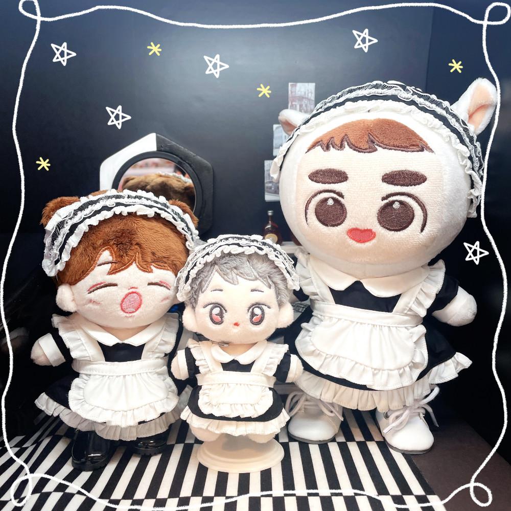 [소품공장] 10cm 15cm 20cm 메이드복세트 아이돌인형옷