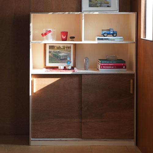 휘게 미닫이 책장