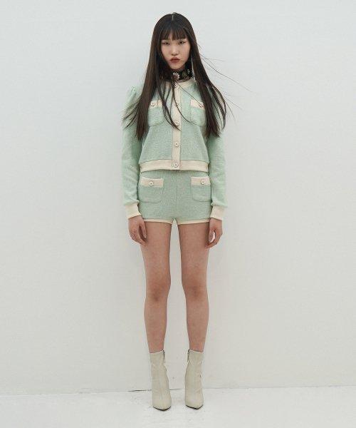 립 웨이스트 니트 반바지(Mint)_UTW-SC04