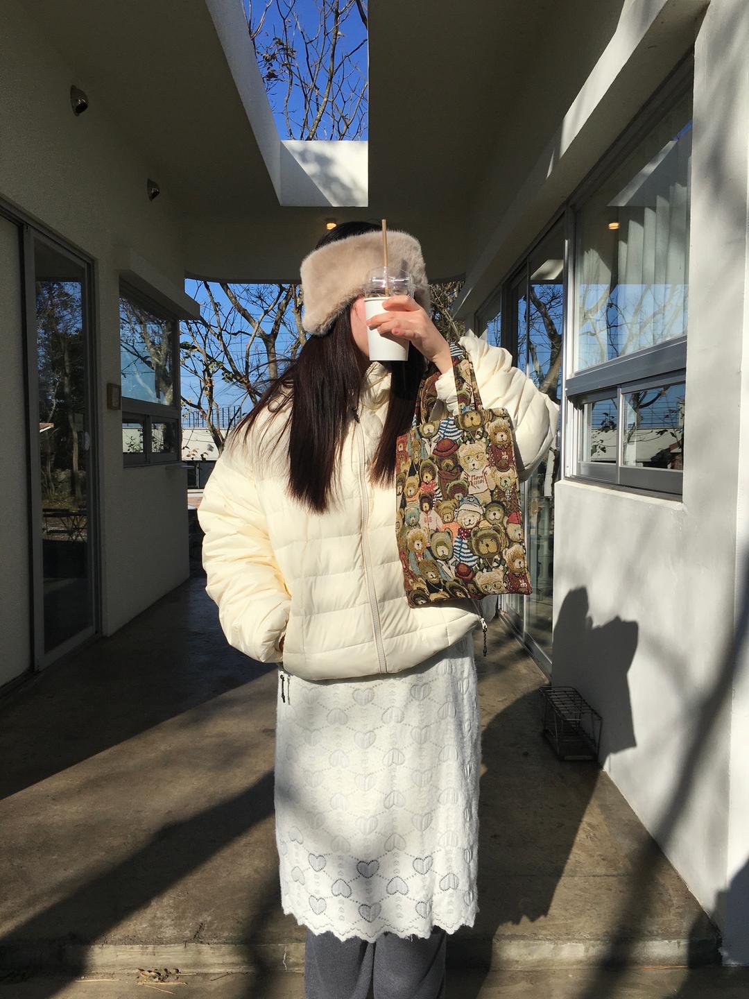 하트 펀칭 스커트