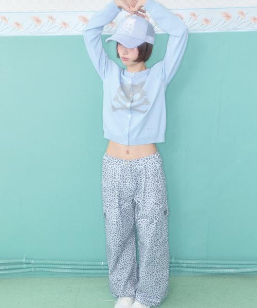 키리 레오파드 카고 팬츠 (블루)