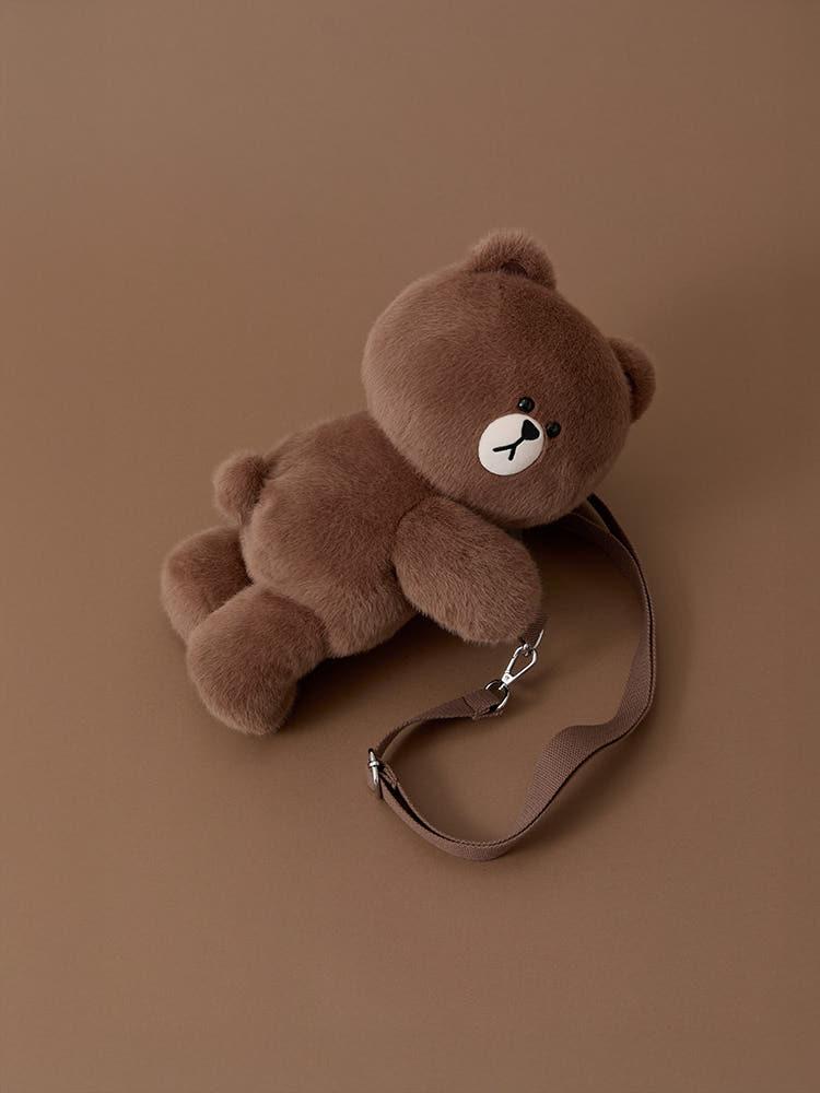 라인프렌즈 허그브라운 시즌3 인형 크로스백