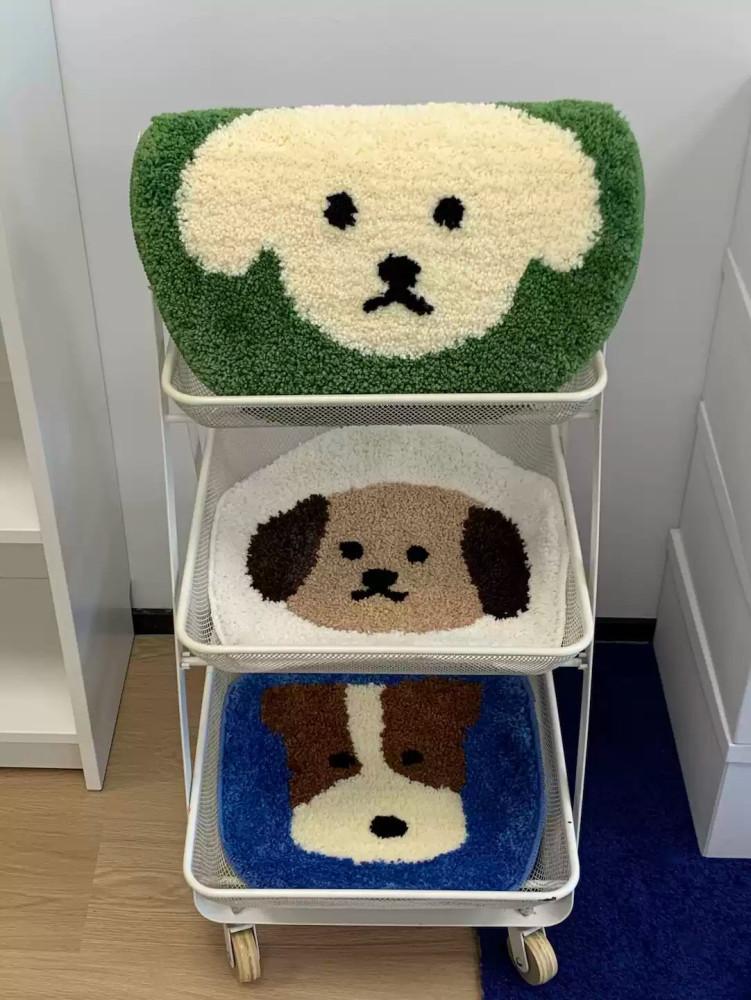 Rairai 강아지 의자 미끄럼방지 방석 쿠션 미니발매트