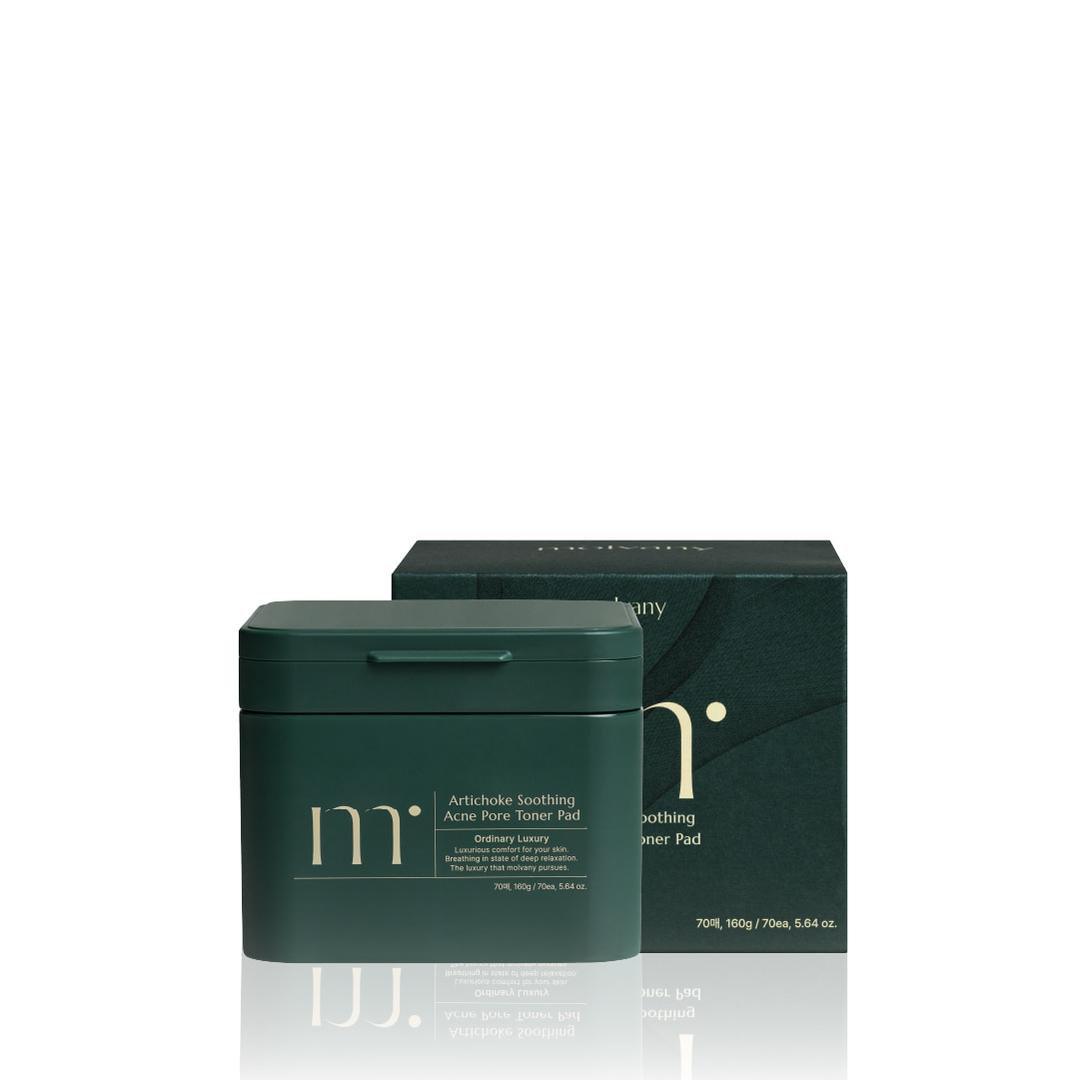 몰바니 아티초크 수딩 아크네 포어 토너 패드