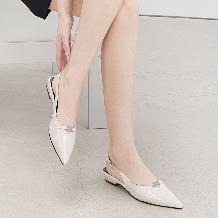 Numes 누메스 에나멜 스틸레토 플랫슈즈_H416_3colors_2.5cm