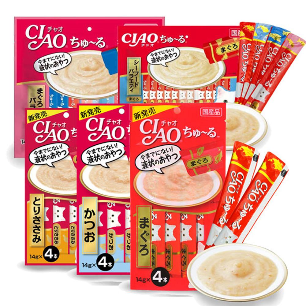 이나바 챠오 츄르 츄루 모음 4p 20p 40p 60p 야끼 츄르비 고양이간식 파우치
