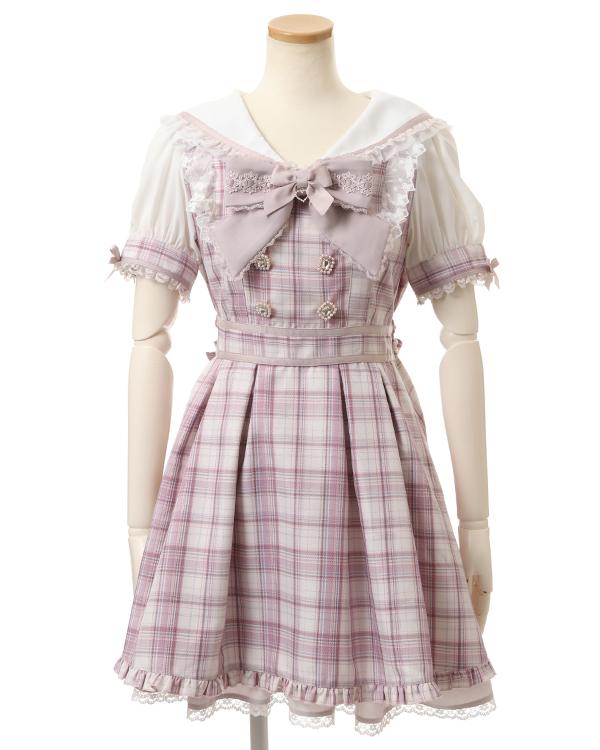 Check Apron One-piece