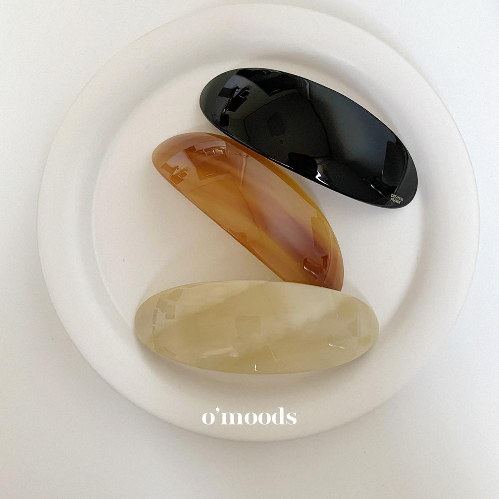 오발 커브 프랑스 고급 자동핀 라운드 헤어 머리핀 셀룰로오스 레오파드 호피 마블 로우테일