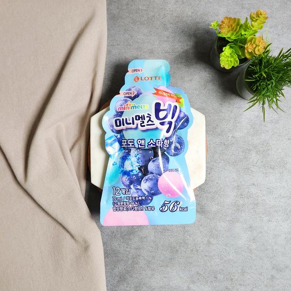 롯데 미니멜츠빅구슬포도앤소다 2개