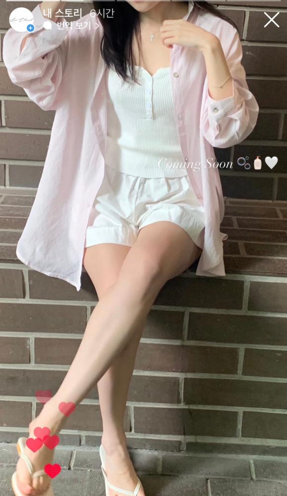 [반응폭주🫧] Mell shirts 구김적은 고퀄 소라 핑크 쿨 여성 셔츠