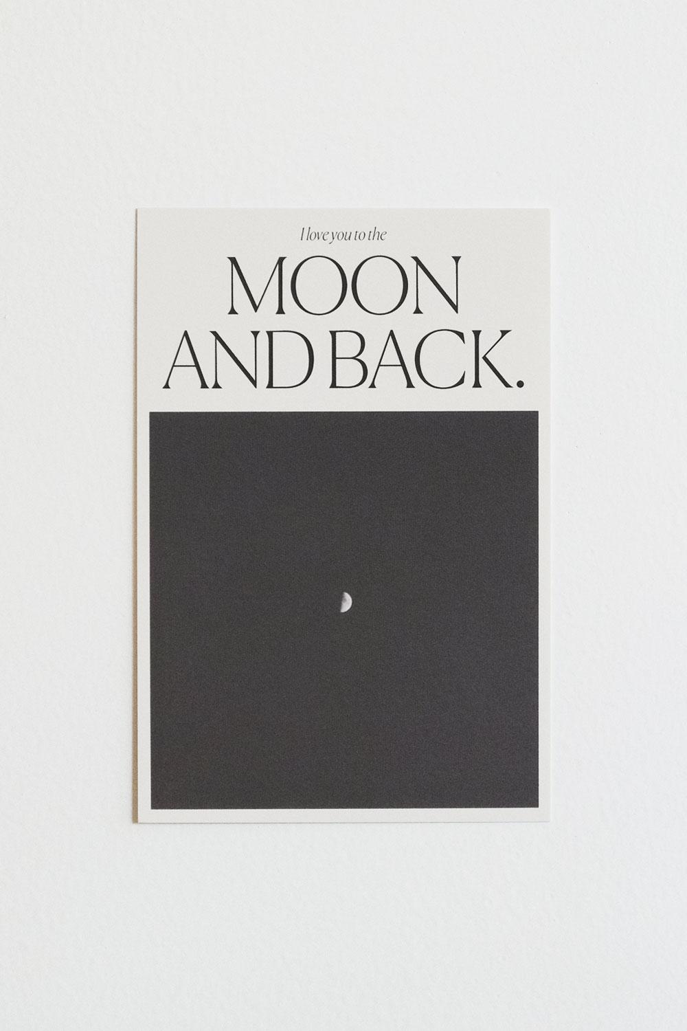Postcard - Moon&Back