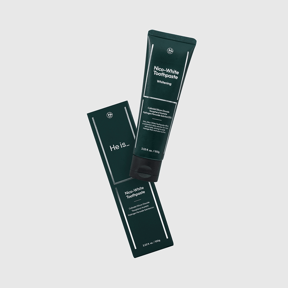 니코-화이트 치약.