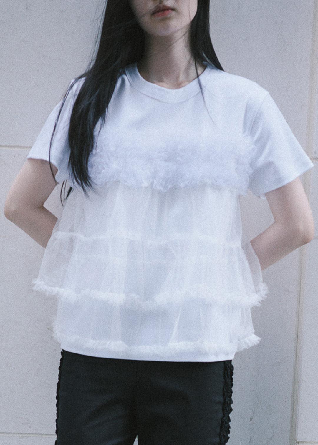 ROSE SYMPHONY SHORT SLEEVE - WHITE