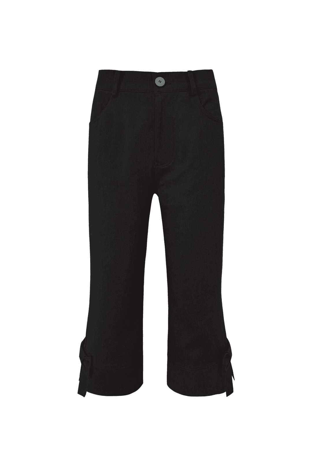 BOW CAPRI PANTS (BLACK)
